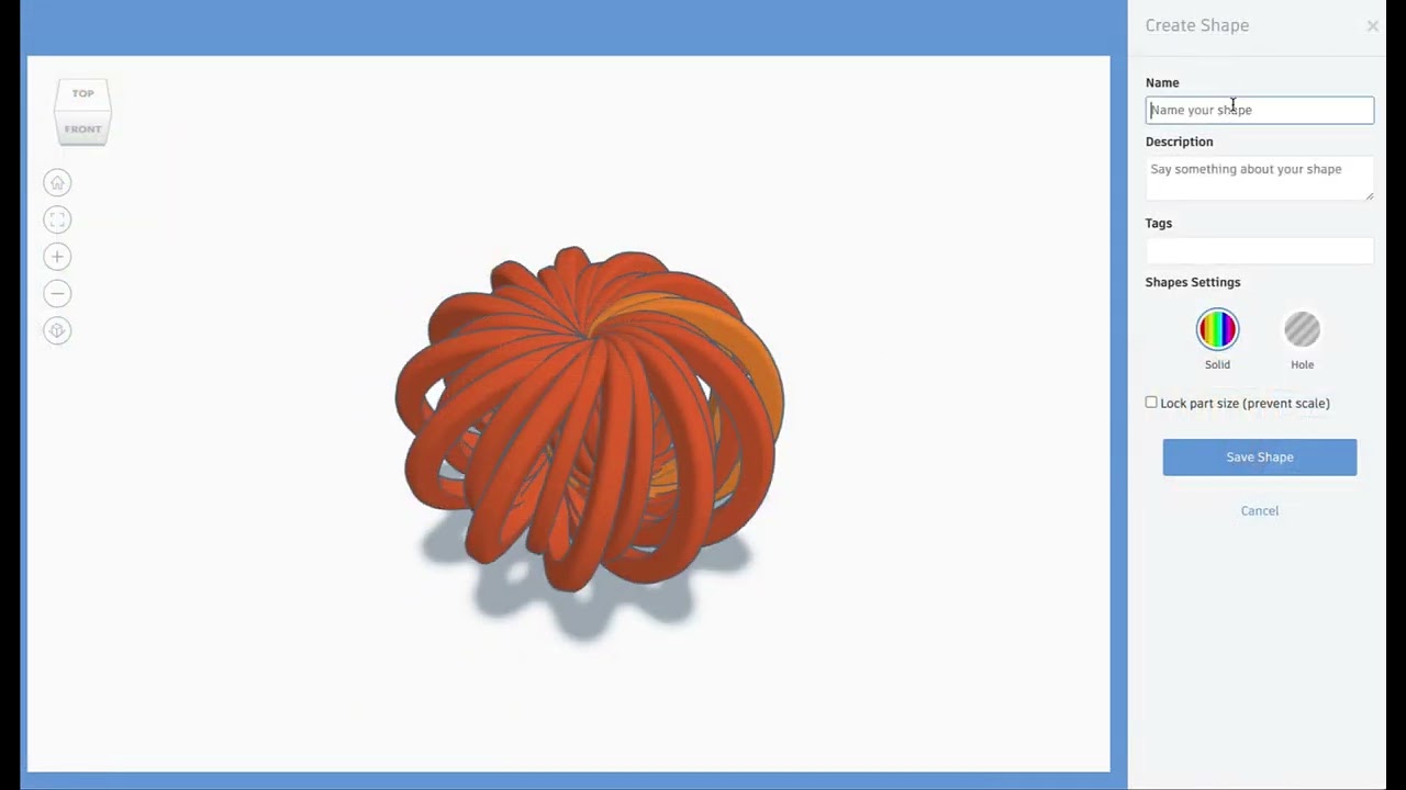 TinkerCAD Challenge: Design a 3D Pumpkin with Code Blocks