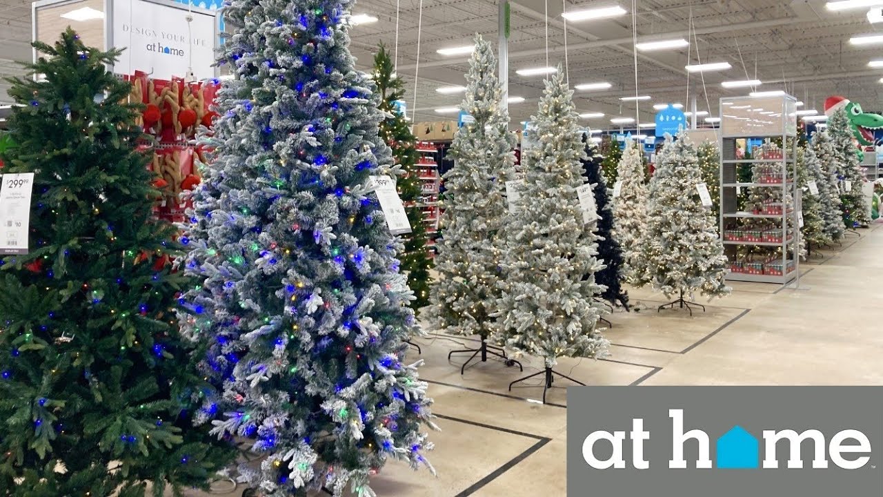 AT HOME CHRISTMAS DECORATIONS CHRISTMAS TREES ORNAMENTS SHOP WITH ME SHOPPING STORE WALK THROUGH