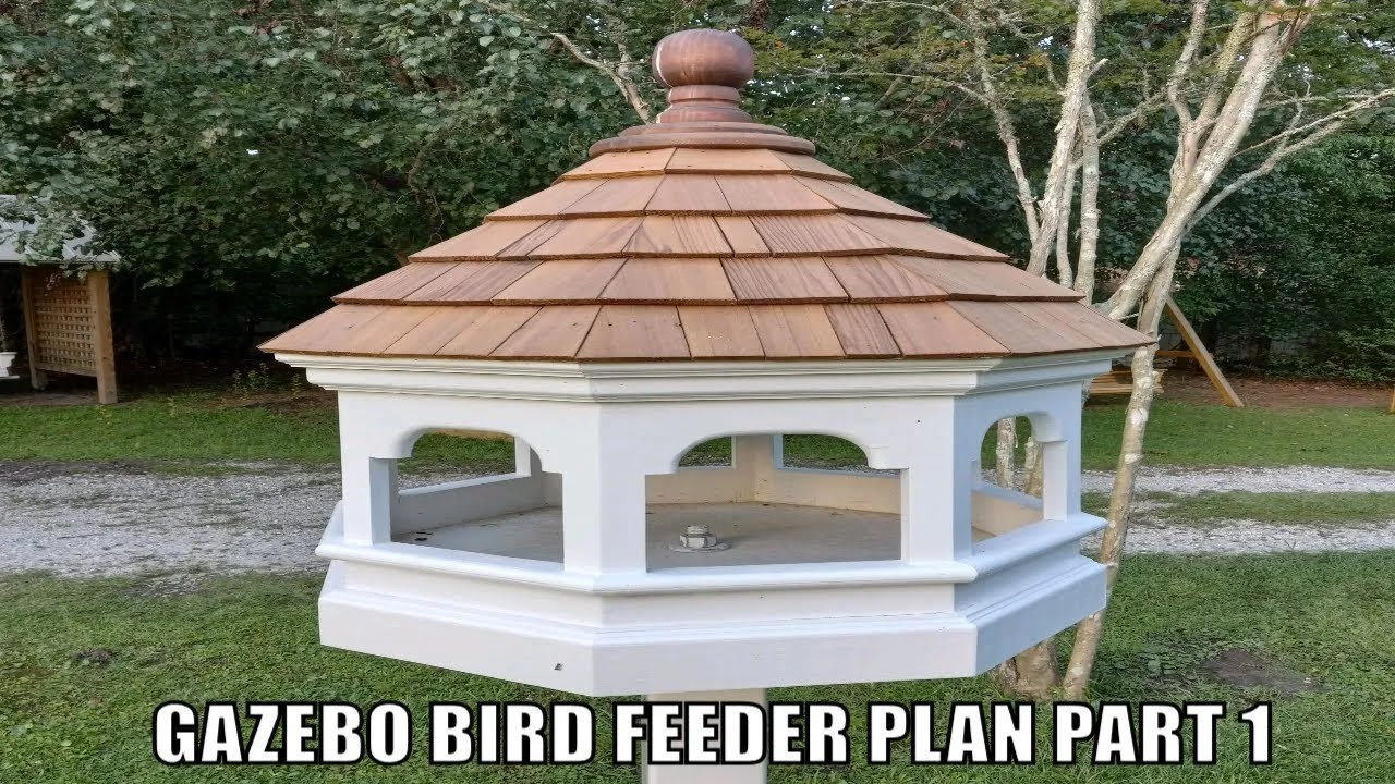 Gazebo Bird Feeder Plans - Build a Platform Bird Feeder Part 2
