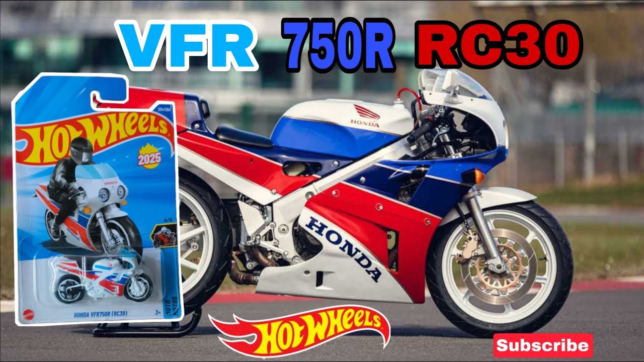 Honda VFR750R RC30 from Hot wheels 😍| moto motors 4/5🏍️|unboxing| full review 👍🏻♥️.