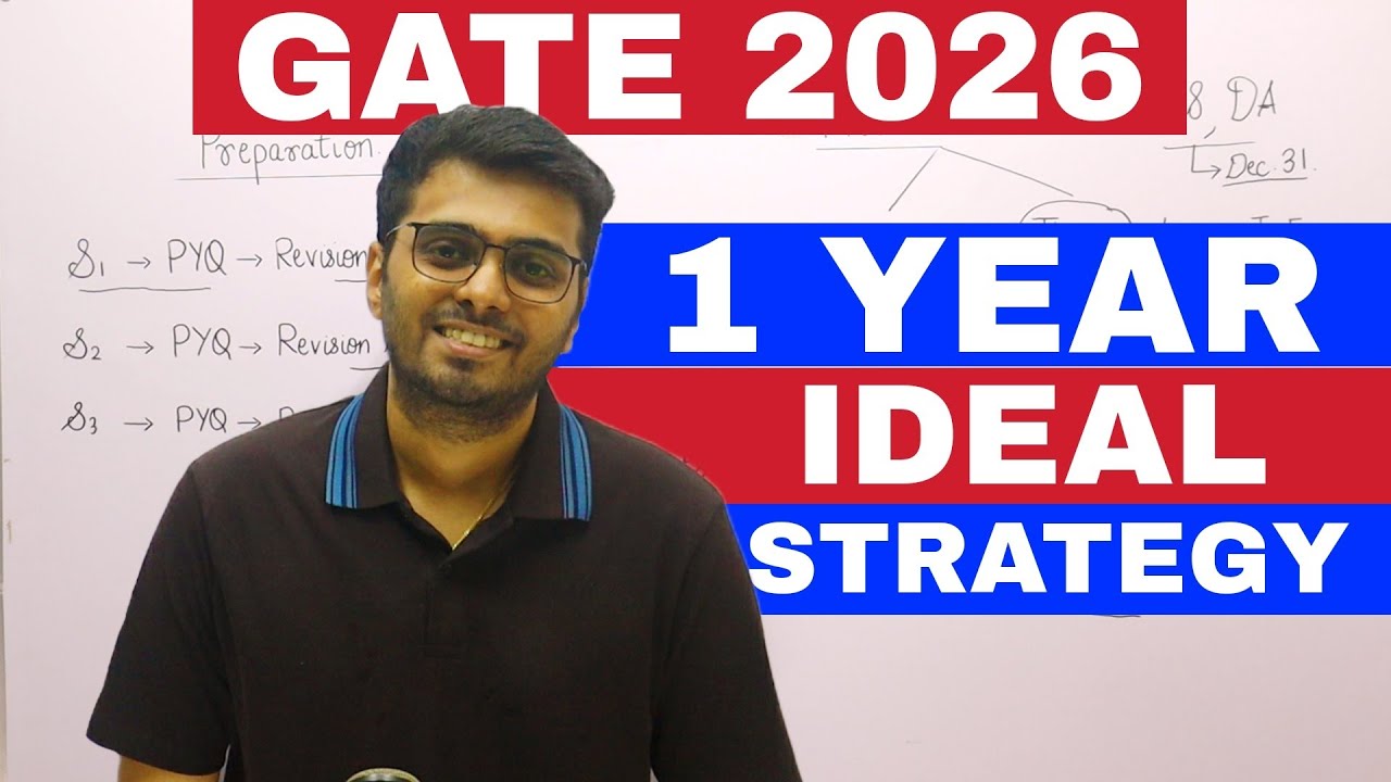 GATE 2026 *Ideal* Preparation Strategy (To get AIR under 100🔥)