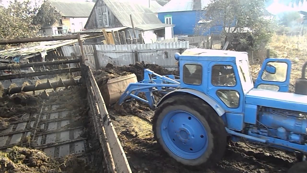 погрузчик на т-40 погрузка новоза