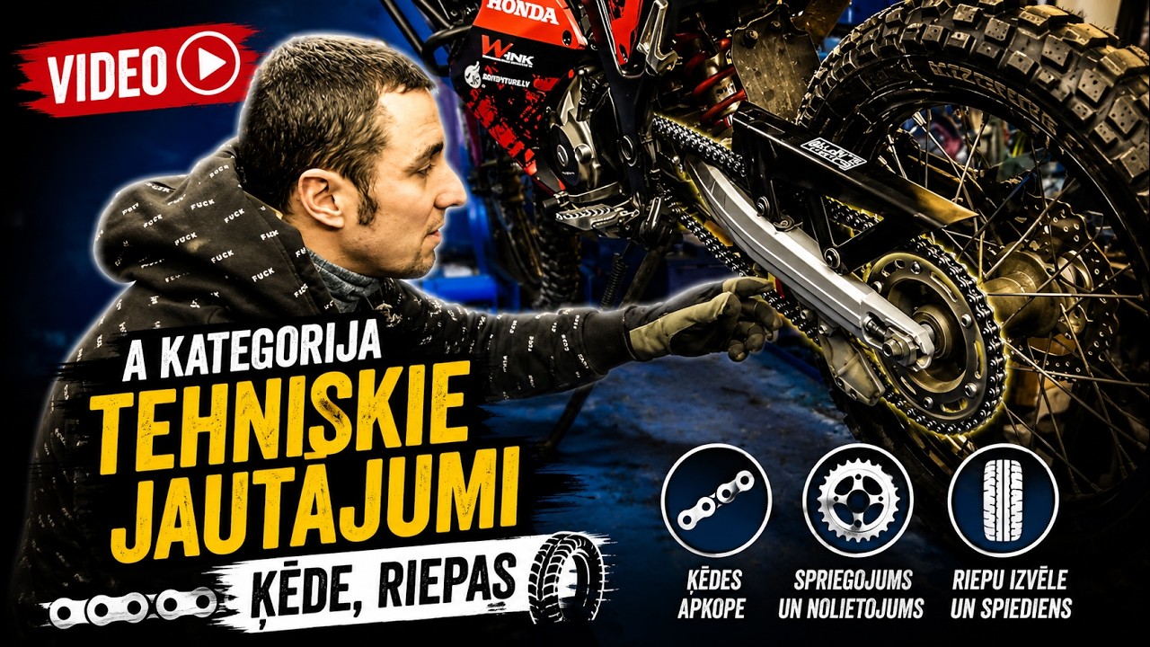 A kategorija- Tehniskie jautājumi - ķēde, riepas