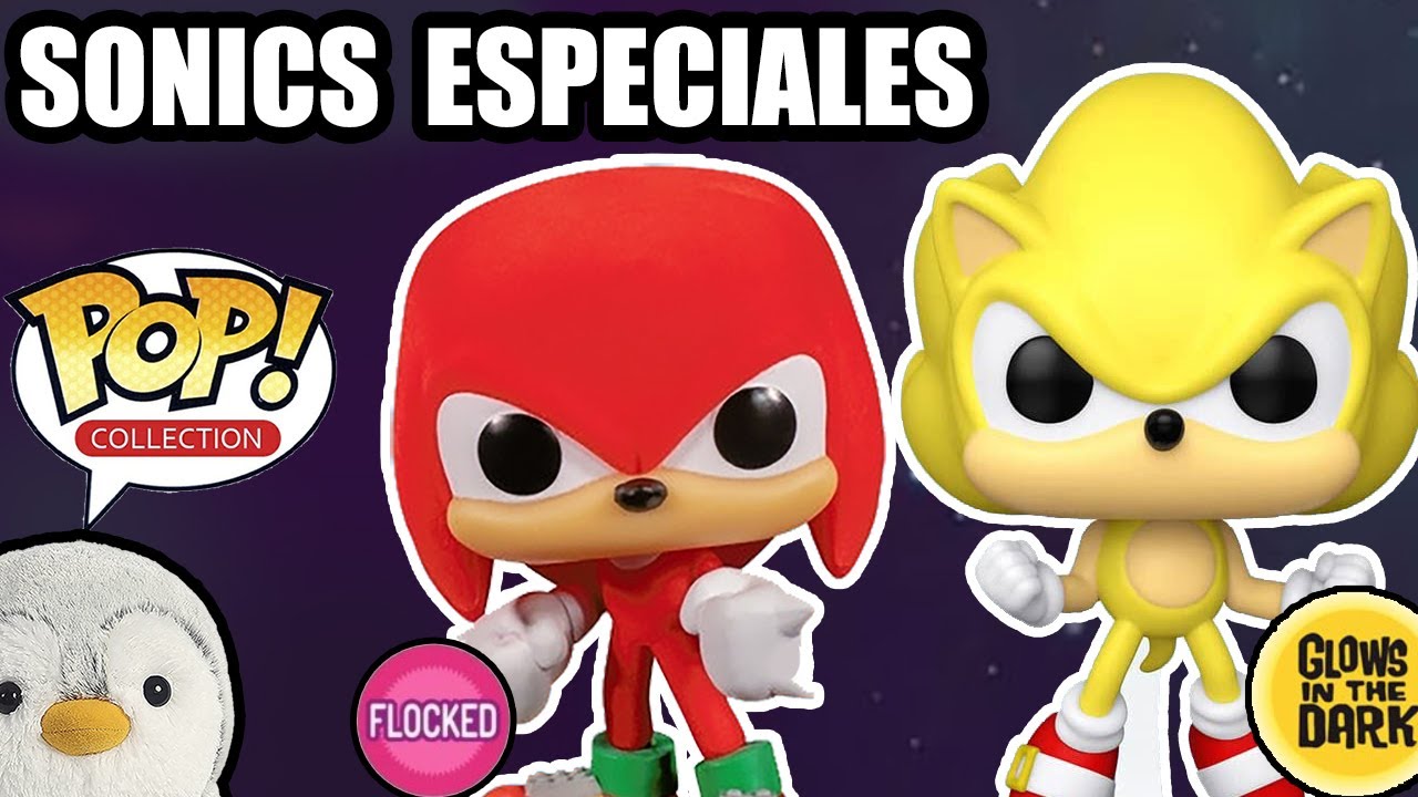 SUPER SONIC que brilla en la oscuridad y KNUCKLES  Funko POP || Pachi y sus amigos