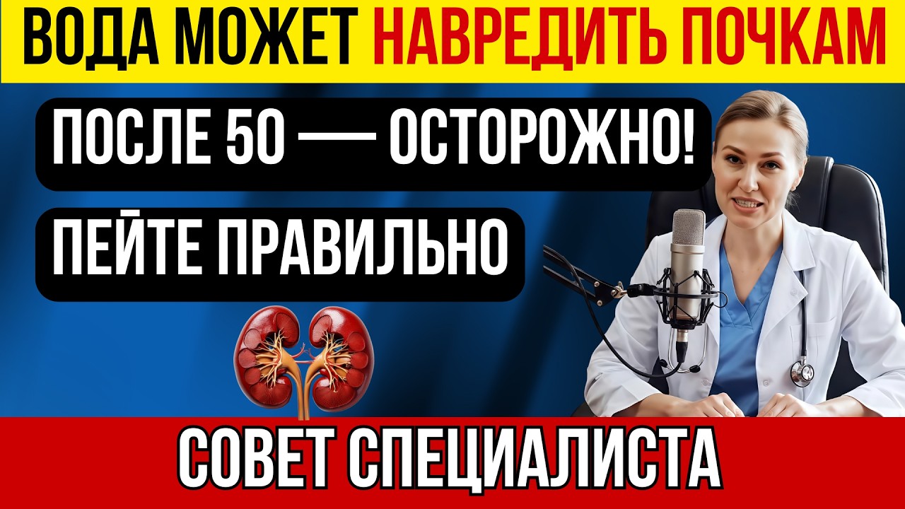 Забудьте о камнях и отёках! Правильный режим питья воды для людей старше 50 лет