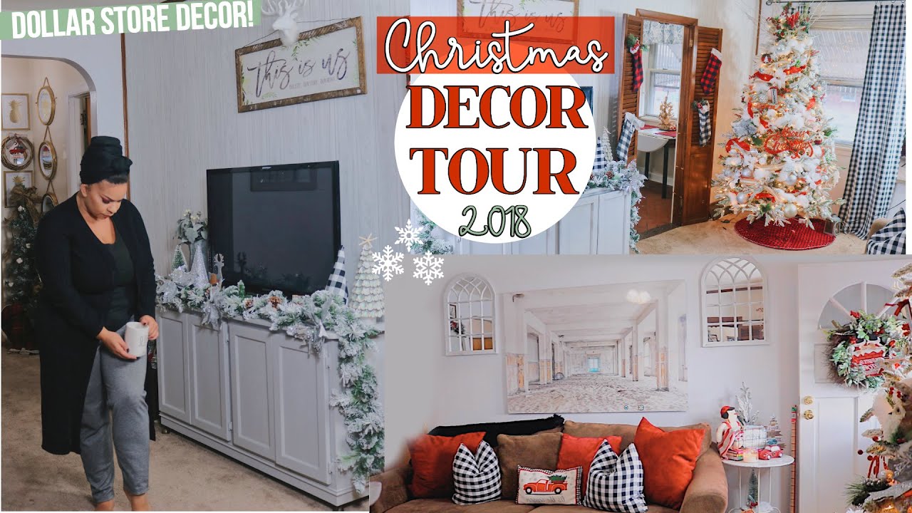 DOLLAR STORE CHRISTMAS DECOR TOUR 2018: How I Decorate my Small Space on a Small Budget!