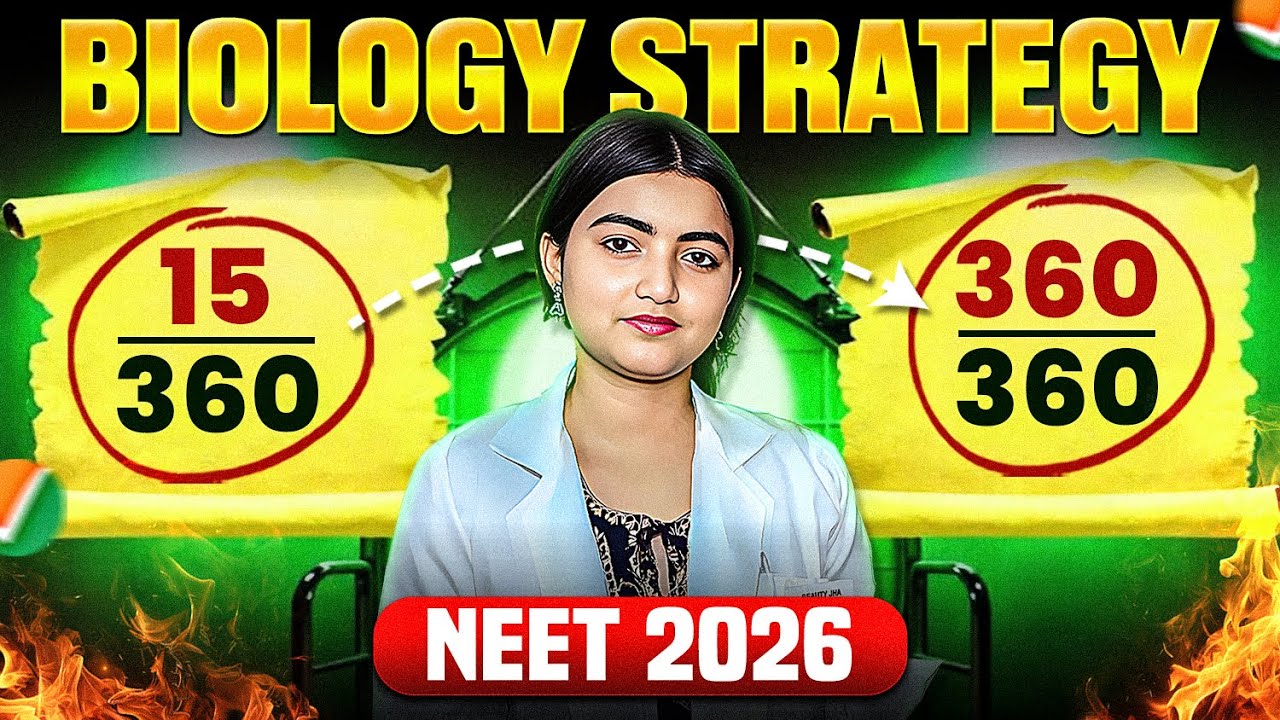 Toppers's Strategy For BIOLOGY to Score 360/360🔥No One Will Tell You This🤫😱
