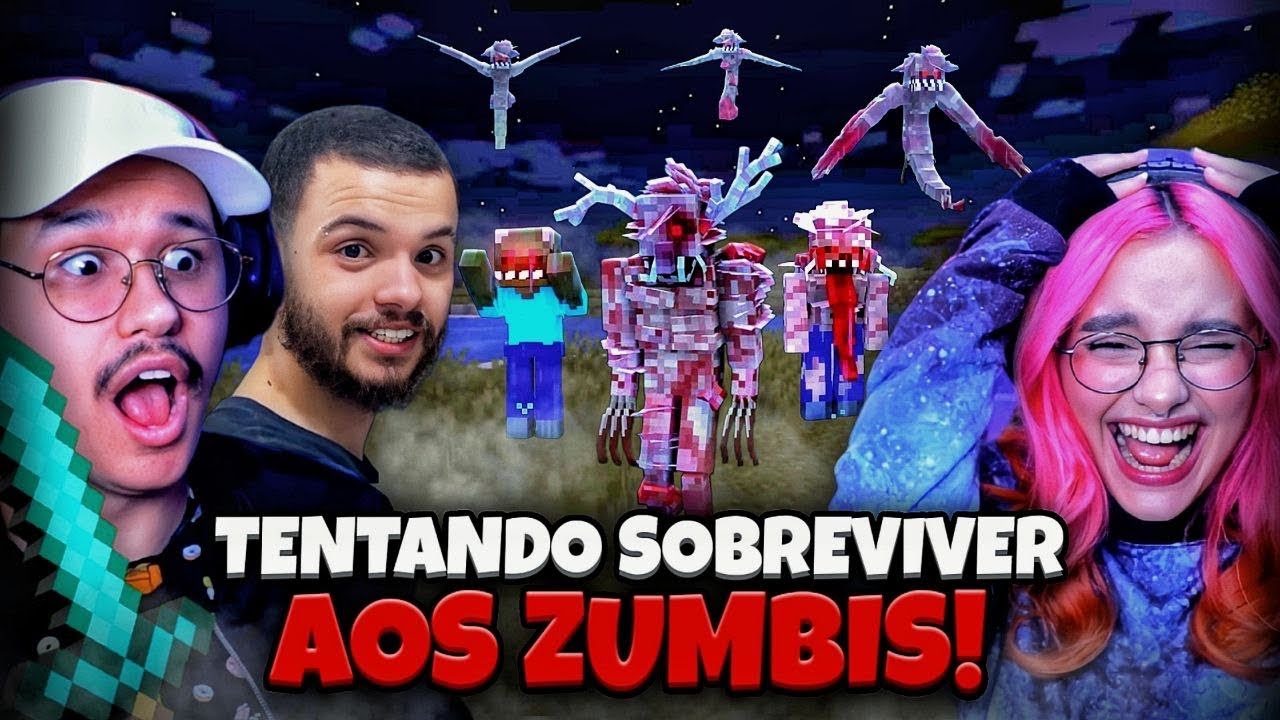 sobrevivendo ao APOCALIPSE ZOMBIE no MINECRAFT!