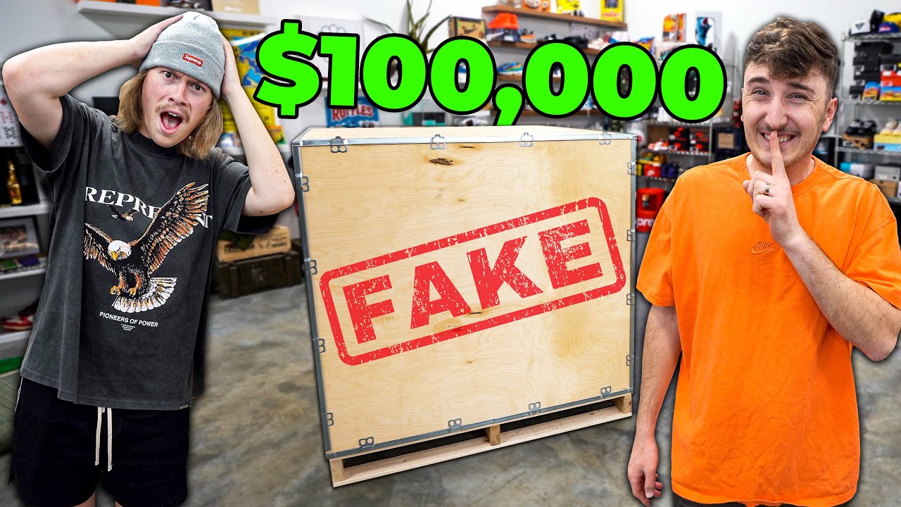 Pranking My Cameraman With A $100,000 eBay Mystery Box