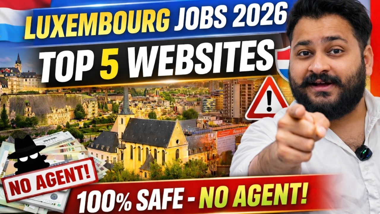 How to get Luxembourg Work Visa Jobs 2026| Use This 5 Real Websites Only (Avoid Scam 🚨)