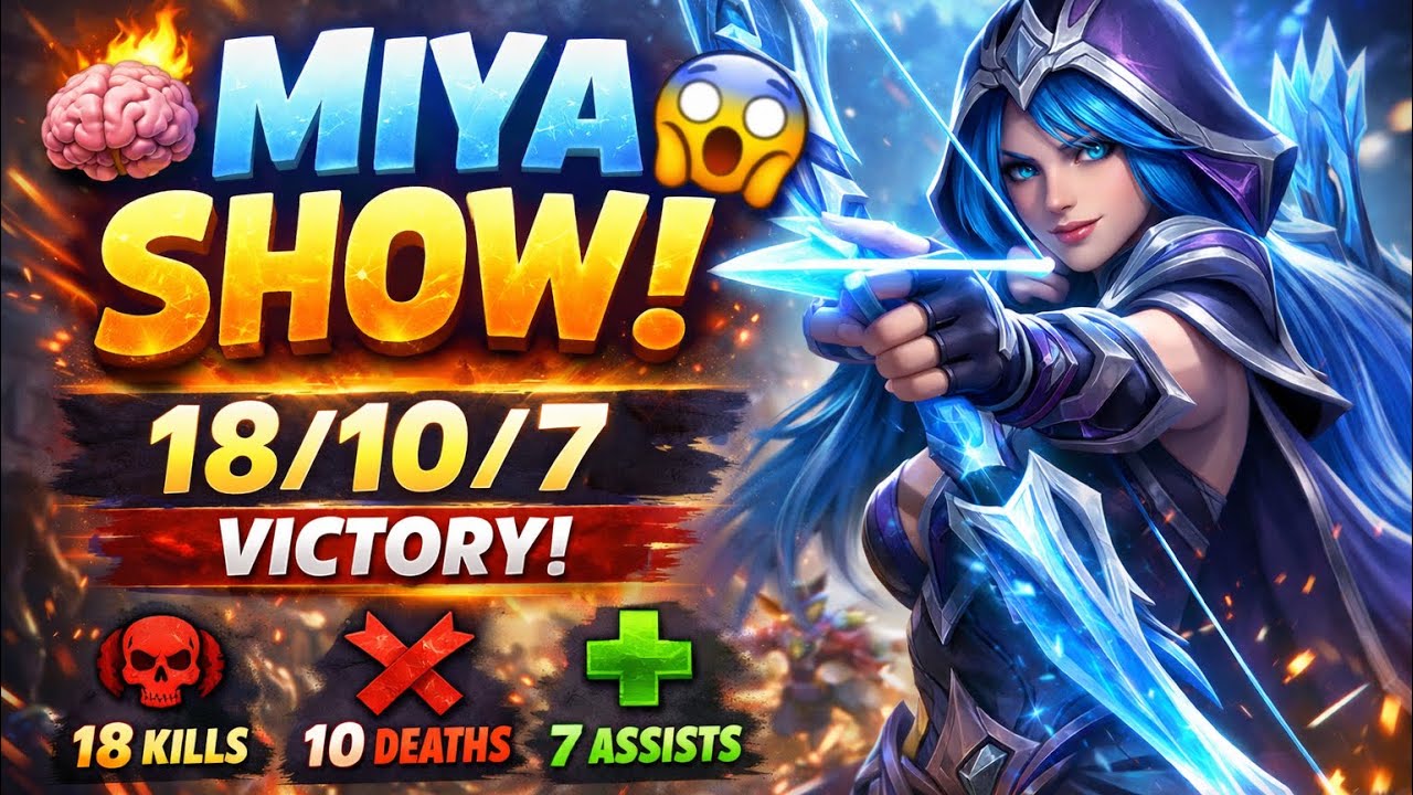 Miya went crazy! 🏹🔥 18/10/7 — pure action & victory!