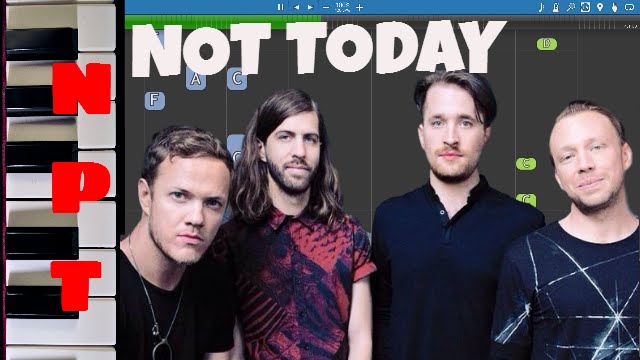 Imagine Dragons - Not Today  - Piano Tutorial - Instrumental