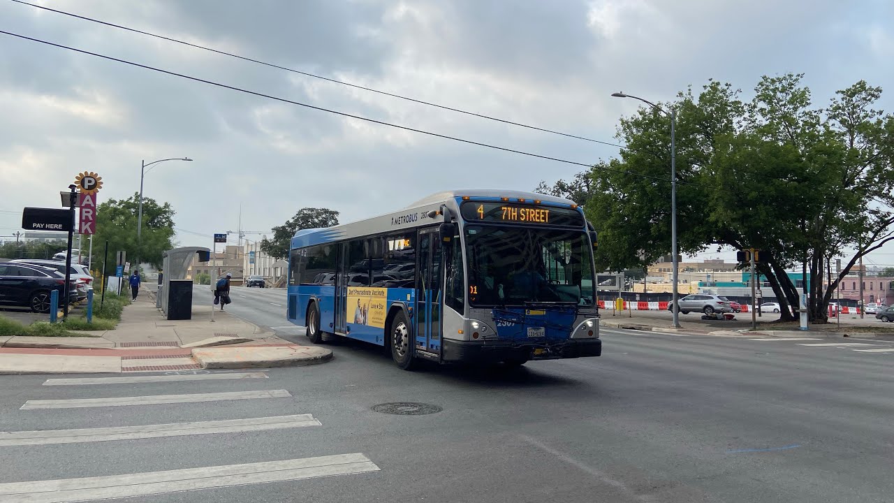 Riding Capital Metro (Route 4) to East 8th @ Trinity #2807