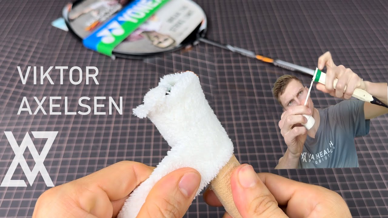 Cách mà Viktor Axelsen cuốn cán vợt | How to wrap grip racket like Viktor Axelsen