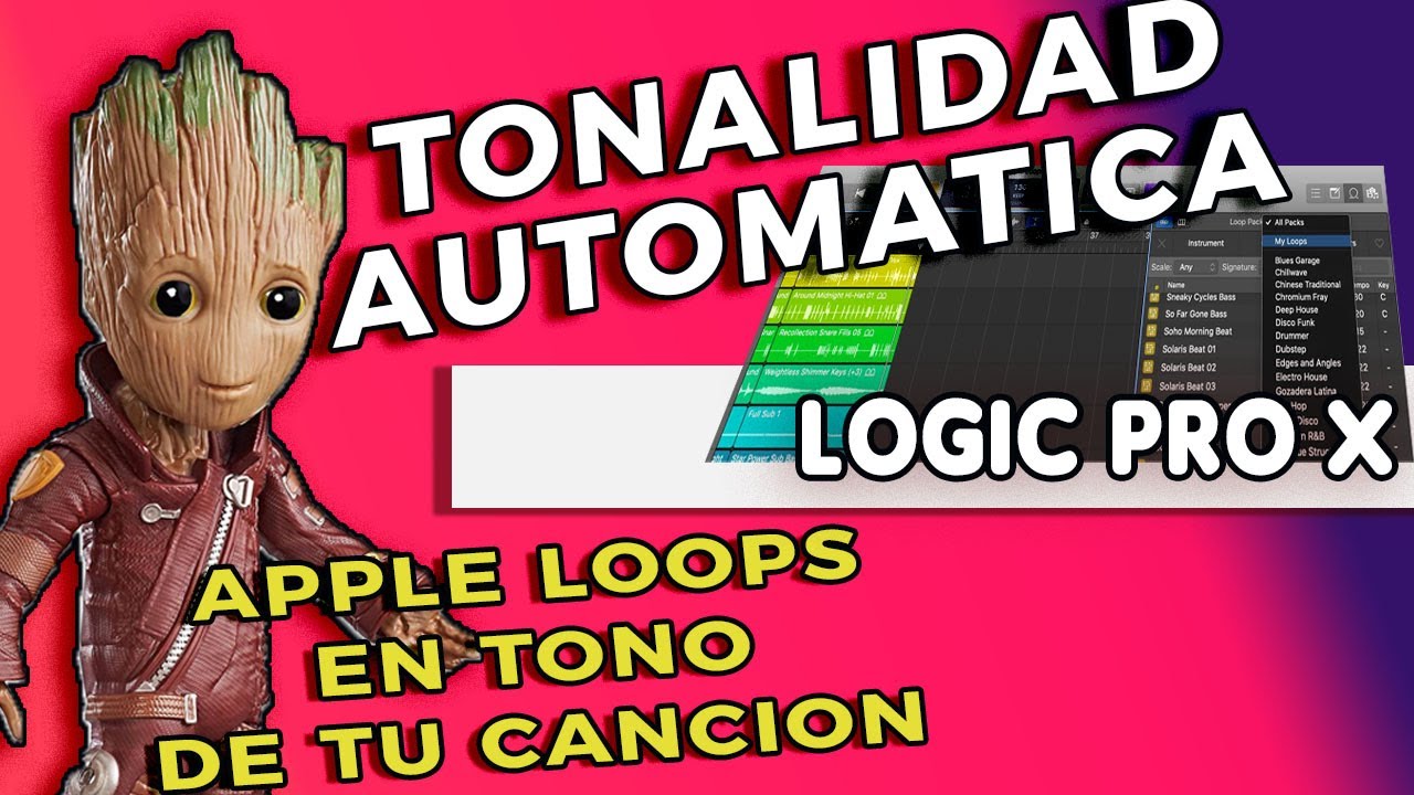 COMO PONER TONALIDAD CORRECTA A LOOPS EN TU PROYECTO -MAQUETA LOGIC PRO APPLE LOOPS Y LOOPS EXTERNOS