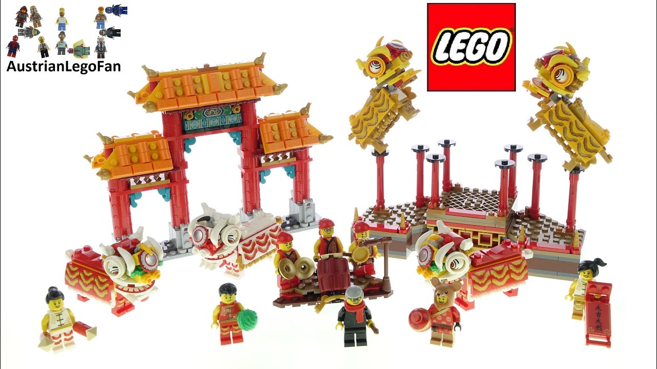 LEGO 80104 Lion Dance Chinese New Year - Lego Speed Build Review