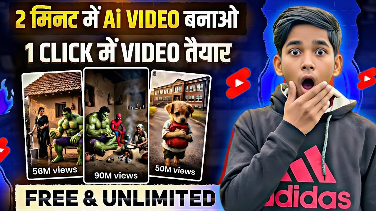 How to make AI video for YouTube | New trick unlock ai video😱 | Tech Aaditya