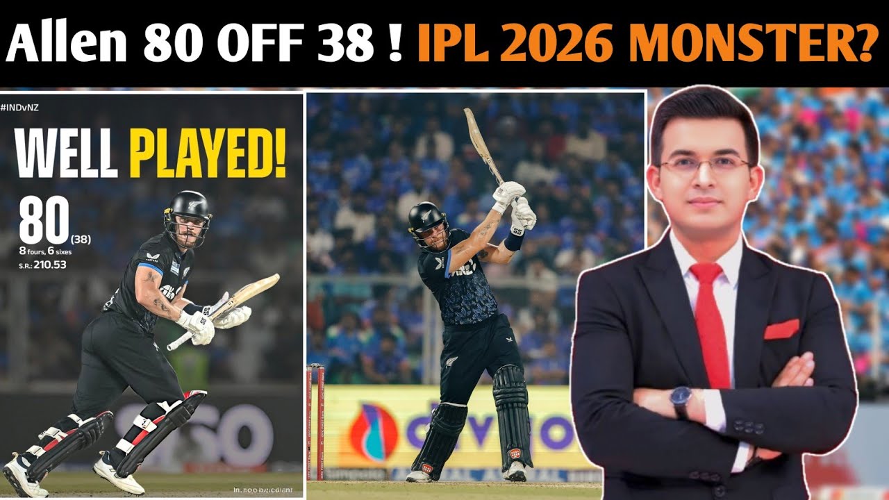 Finn Allen&rsquo;s Brutal 80 vs India | KKR Fans Excited for IPL 2026!