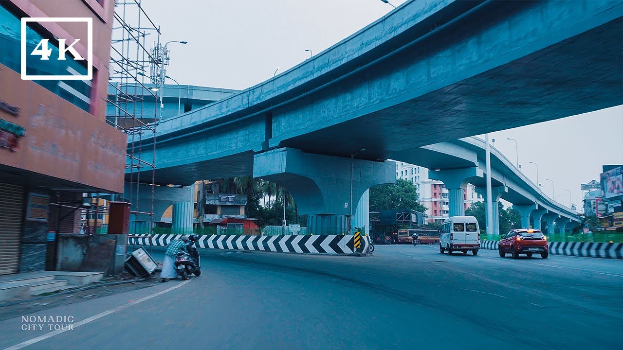 Driving Around Velachery | 11.11Km Chennai - 4K