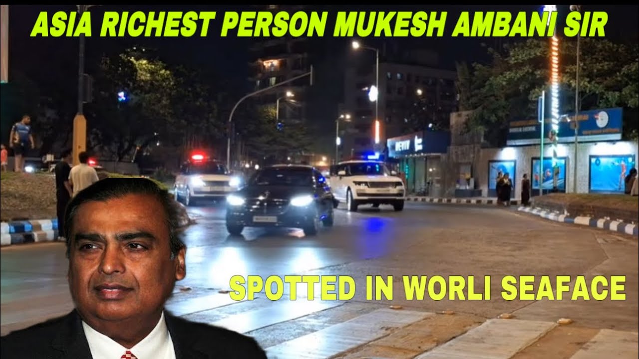 Asia's Richest person Mukesh ambani sir  spotted in worli seaface #mukesh #ambani
