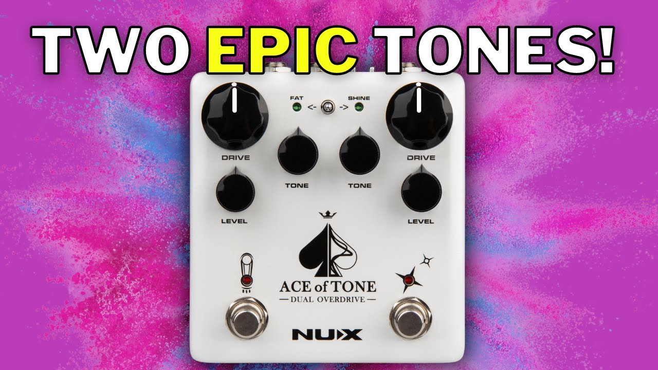 Nux Ace Of Tone | Демонстрация педали Dual Overdrive