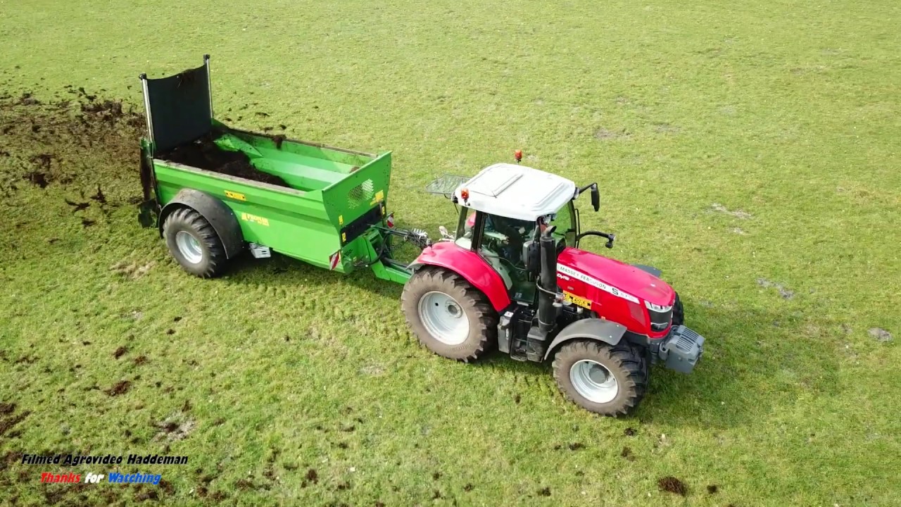 Vaste Mest rijden 2019 - Massey Ferguson S 6715 Nieuw Pronar NV161 mest verspreider