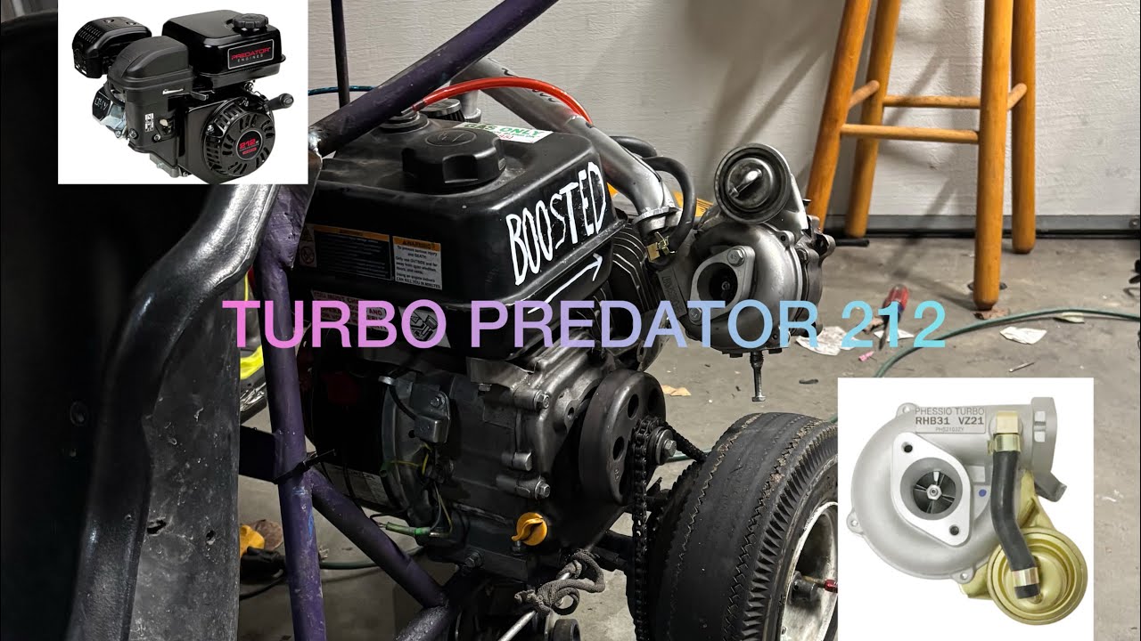 How To TURBO a Harbor Freight Predator 212cc Engine 🐌💨