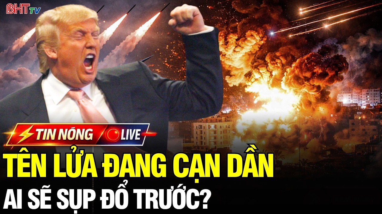 🔴Ai cạn tên lửa trước sẽ thua? Iran kéo Mỹ vào cuộc chiến tiêu hao: Ông Trump với áp lực cực đại