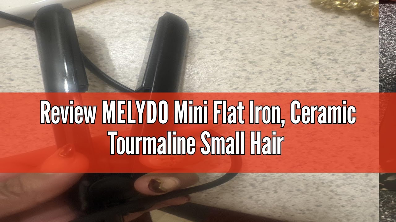 Review MELYDO Mini Flat Iron, Ceramic Tourmaline Small Hair Straightener for Short Hair/Bangs, Dual