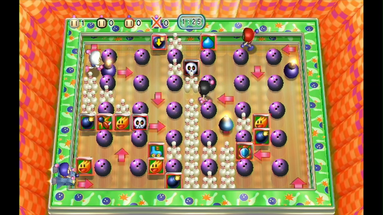 Bomberman Blast - Normal Battle - Bomb Bowling Stage - WiiWare