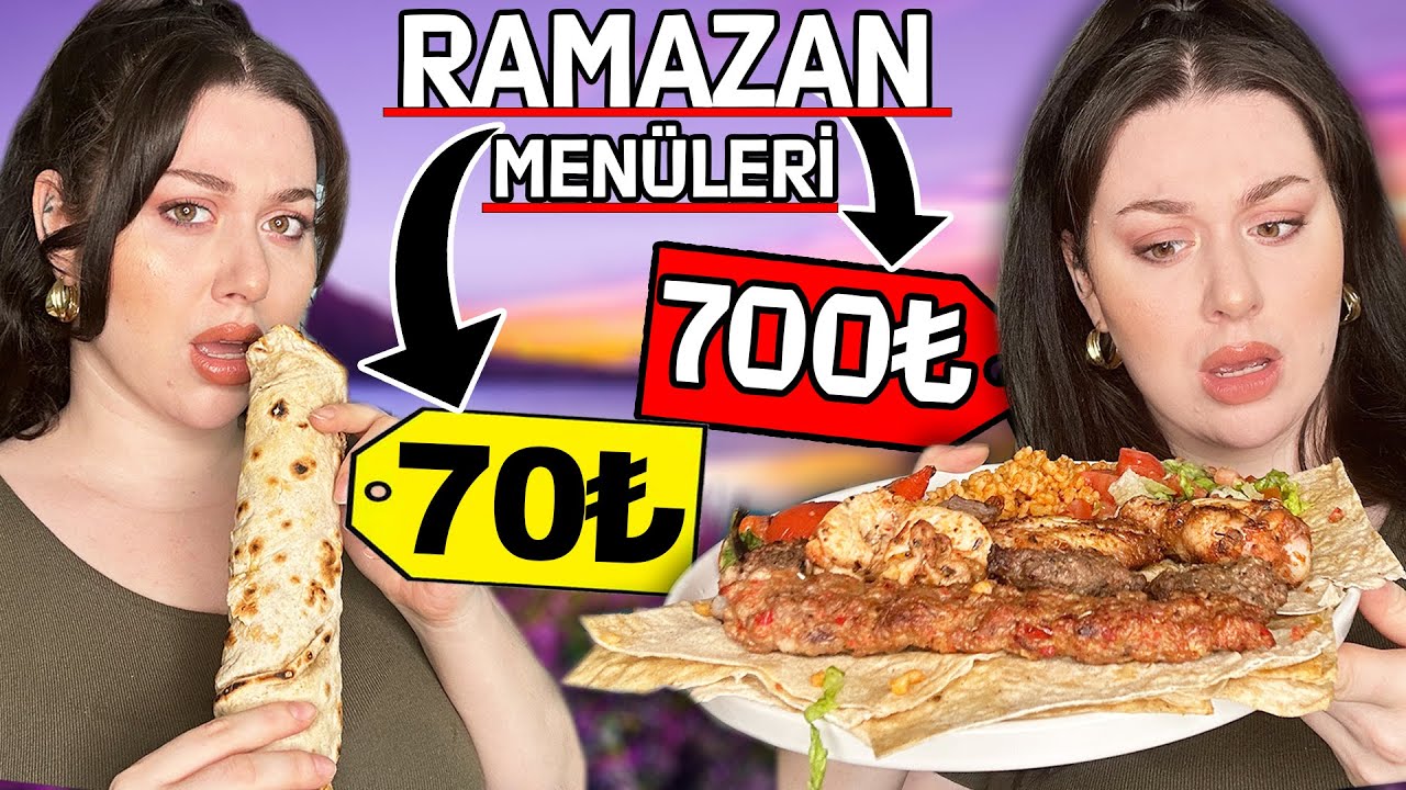 EN PAHALI VE EN UCUZ İFTAR MENÜSÜNÜ DENEDİM / 70TL vs 700TL / RAMAZAN MENÜLERİ 2023