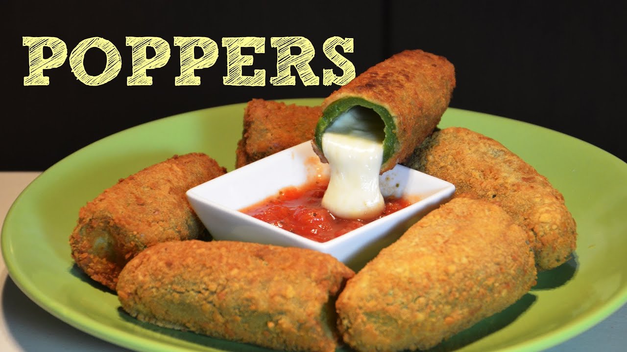 Jalapeño poppers | Chiles Jalapeños rellenos queso | Recetas fáciles sin horno