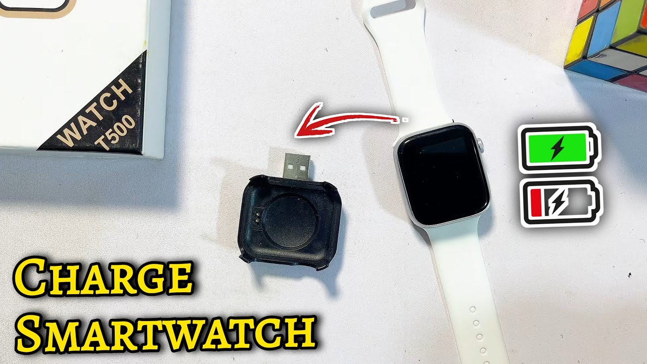 How to Charge T500 Smartwatch! 