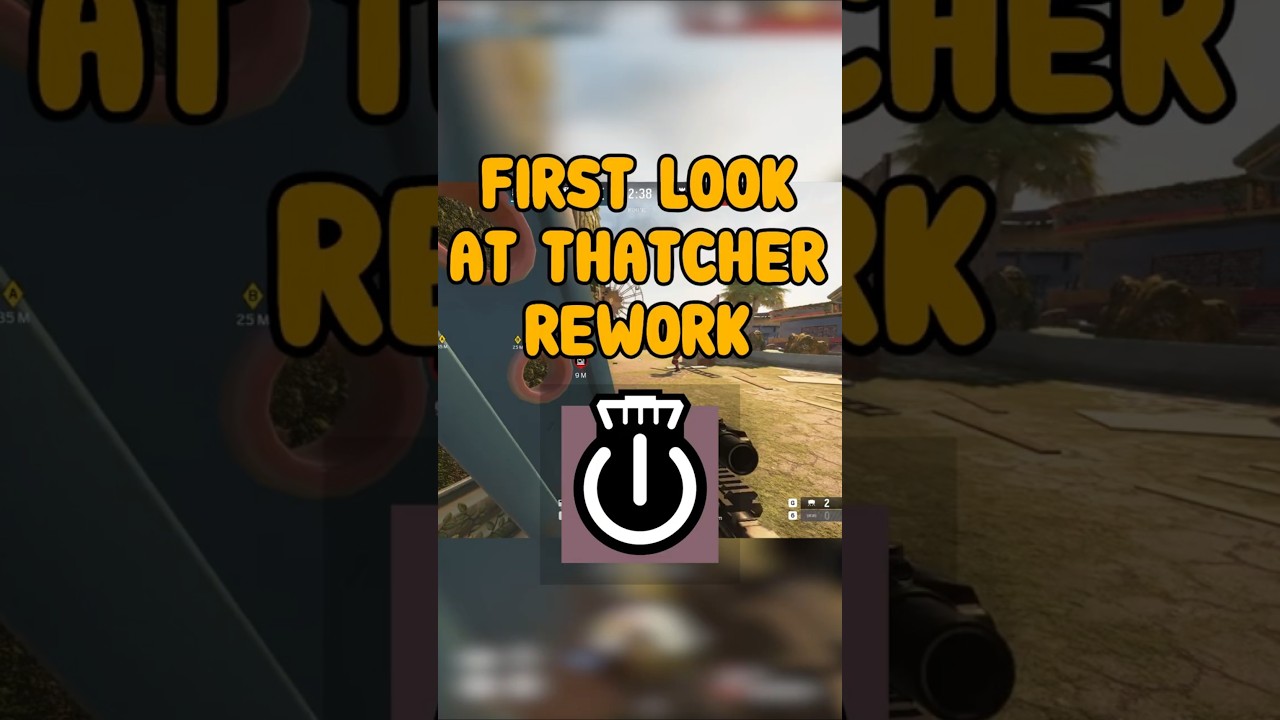 FIRST LOOK AT THATCHER REWORK (SIEGE SCHOOL) #shorts