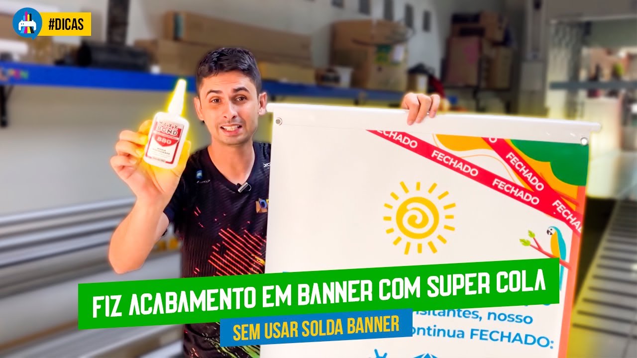 COMO FAZER UM BANNER COM SUPER COLA