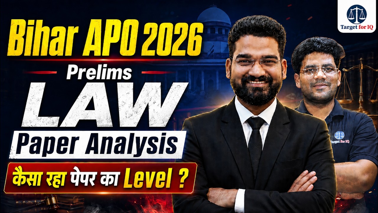 Bihar APO 2026 | Prelims | LAW Paper Analysis | कैसा रहा पेपर का Level? | Complete Exam Review