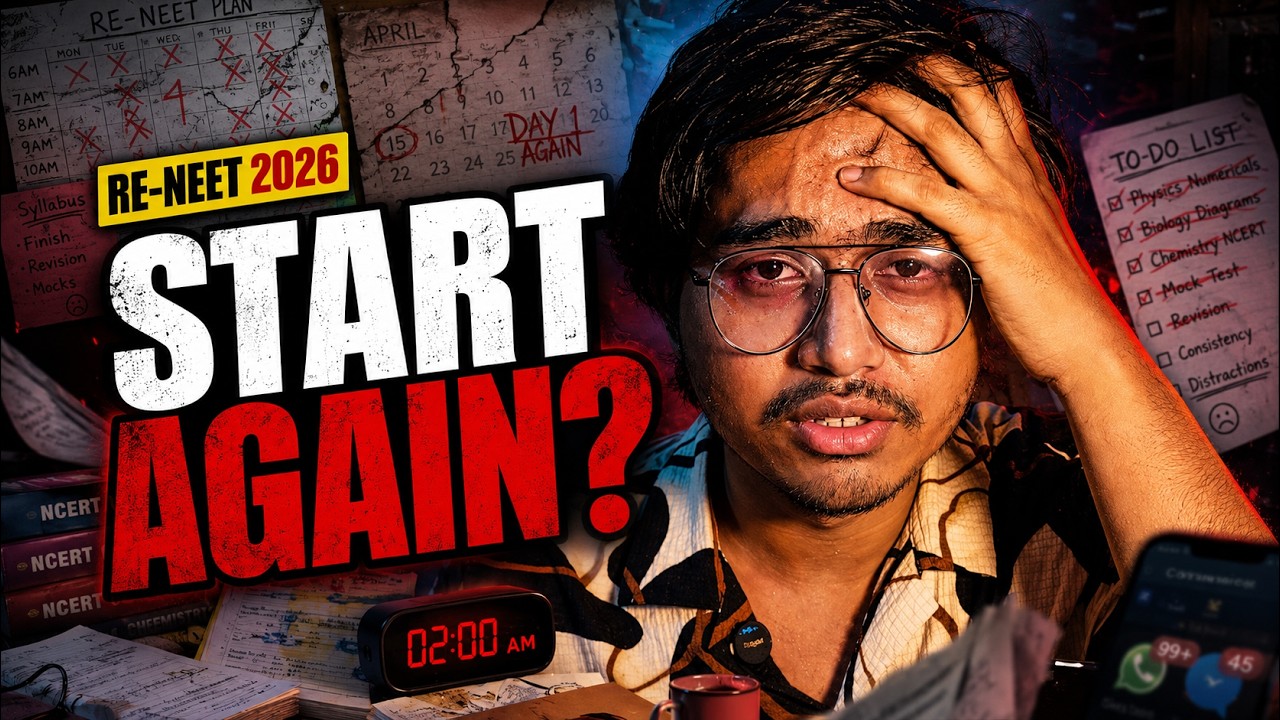 RE-NEET 2026: How To Start Again Without Burning Out!?