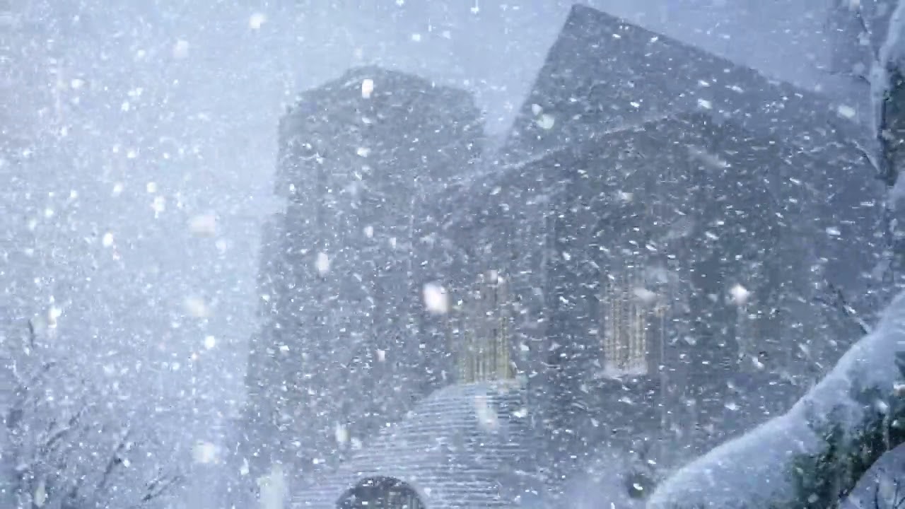 Blizzard and Winter Snowstorm Sounds with Strong Wind for Deep Sleep and Relaxation