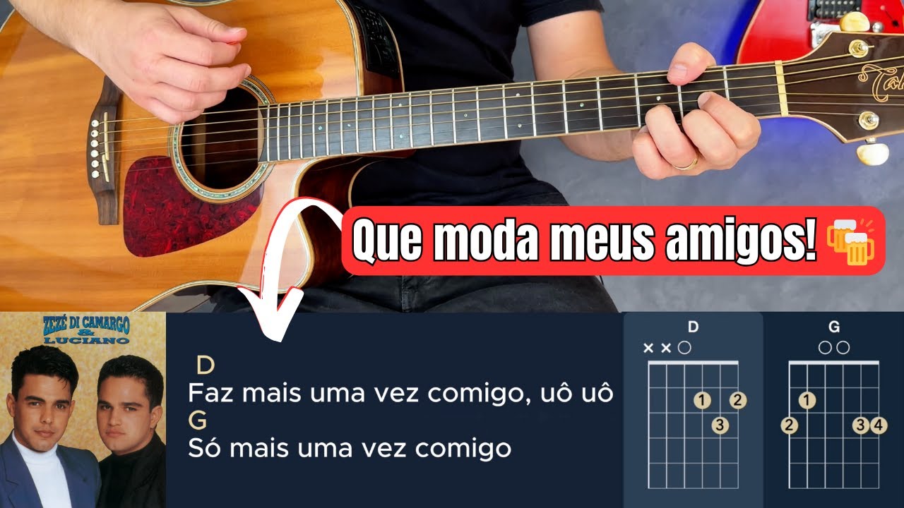 FAZ MAIS UMA VEZ COMIGO  - Como Tocar no Violão Fácil
