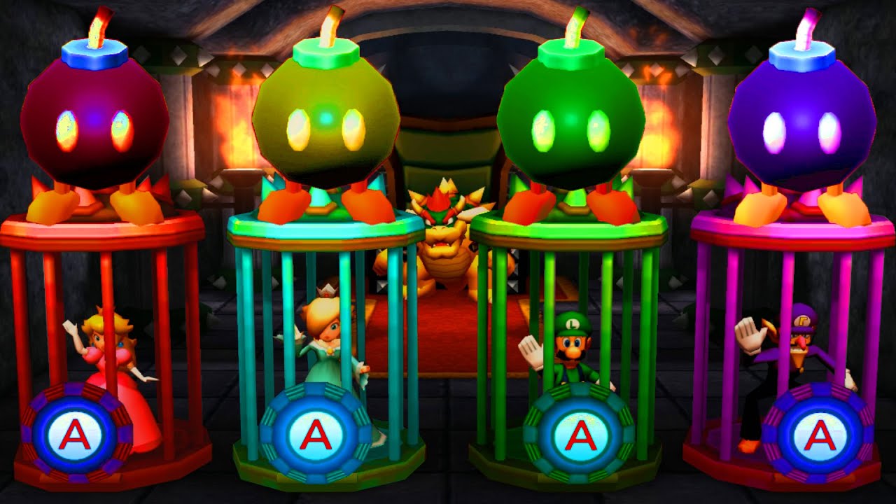 【マリオパーティ100ミニゲームコレクション】ピーチVsロゼッタVsルイージVsワルイージ(COM最強 たつじん)
