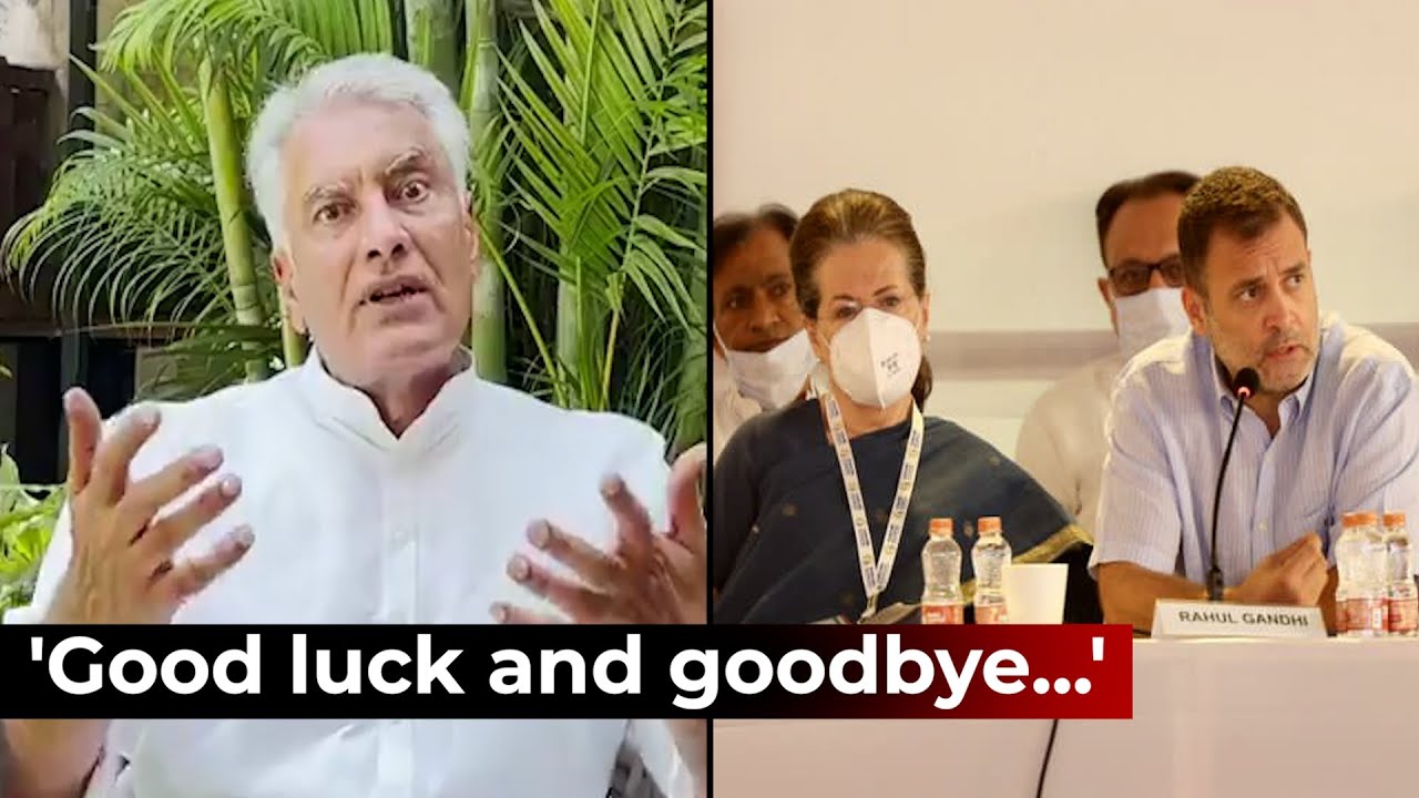 Congress leader Sunil Jakhar resigns with a Facebook live and a parting gift