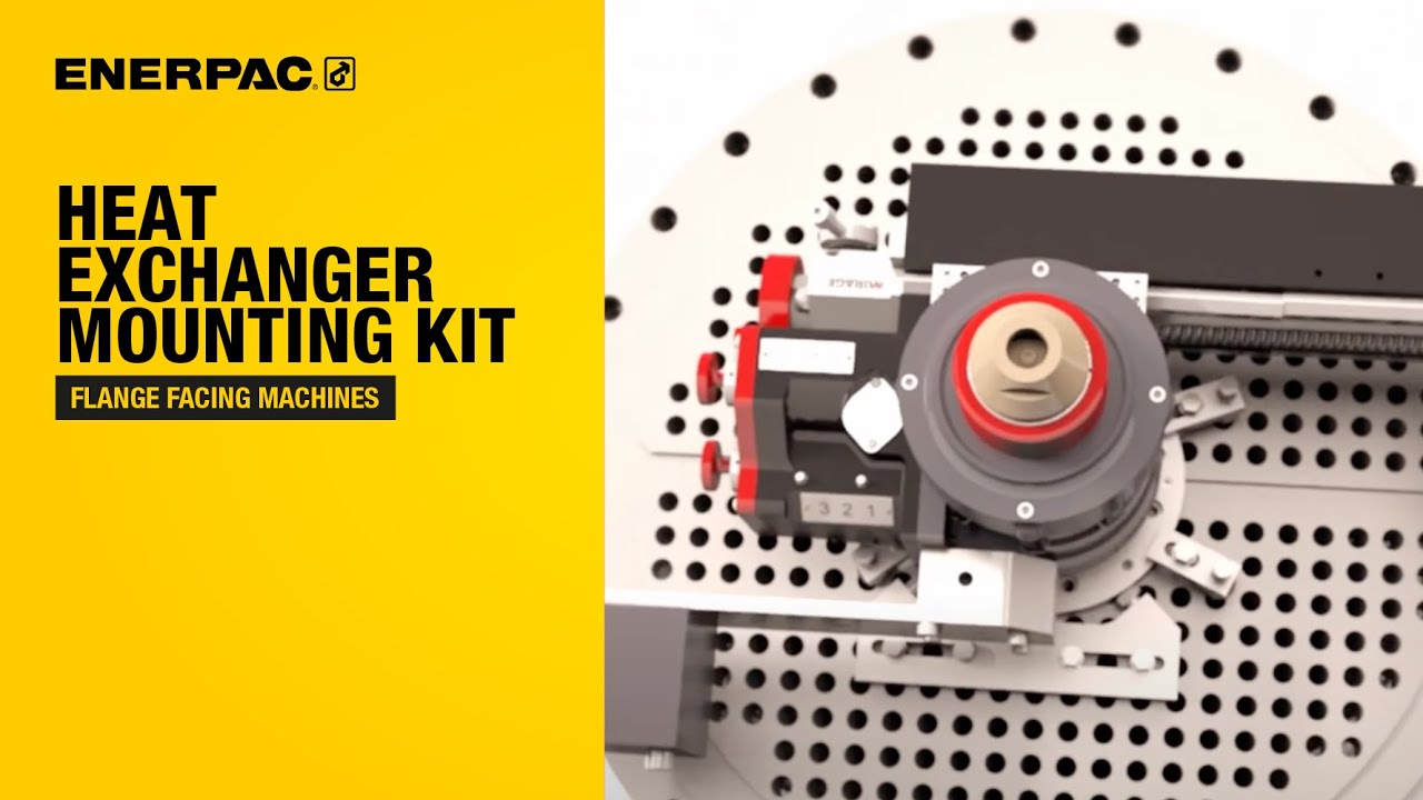 Heat Exchanger Mounting Kit - Flange Facing Machine Demonstration
