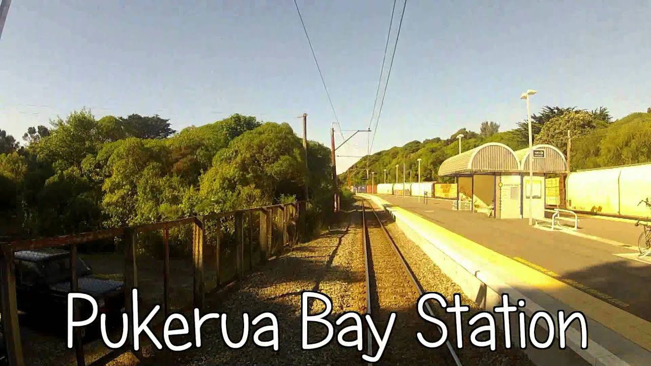 Train from Wellington to Waikanae, Drivers eye view at 3 times full speed