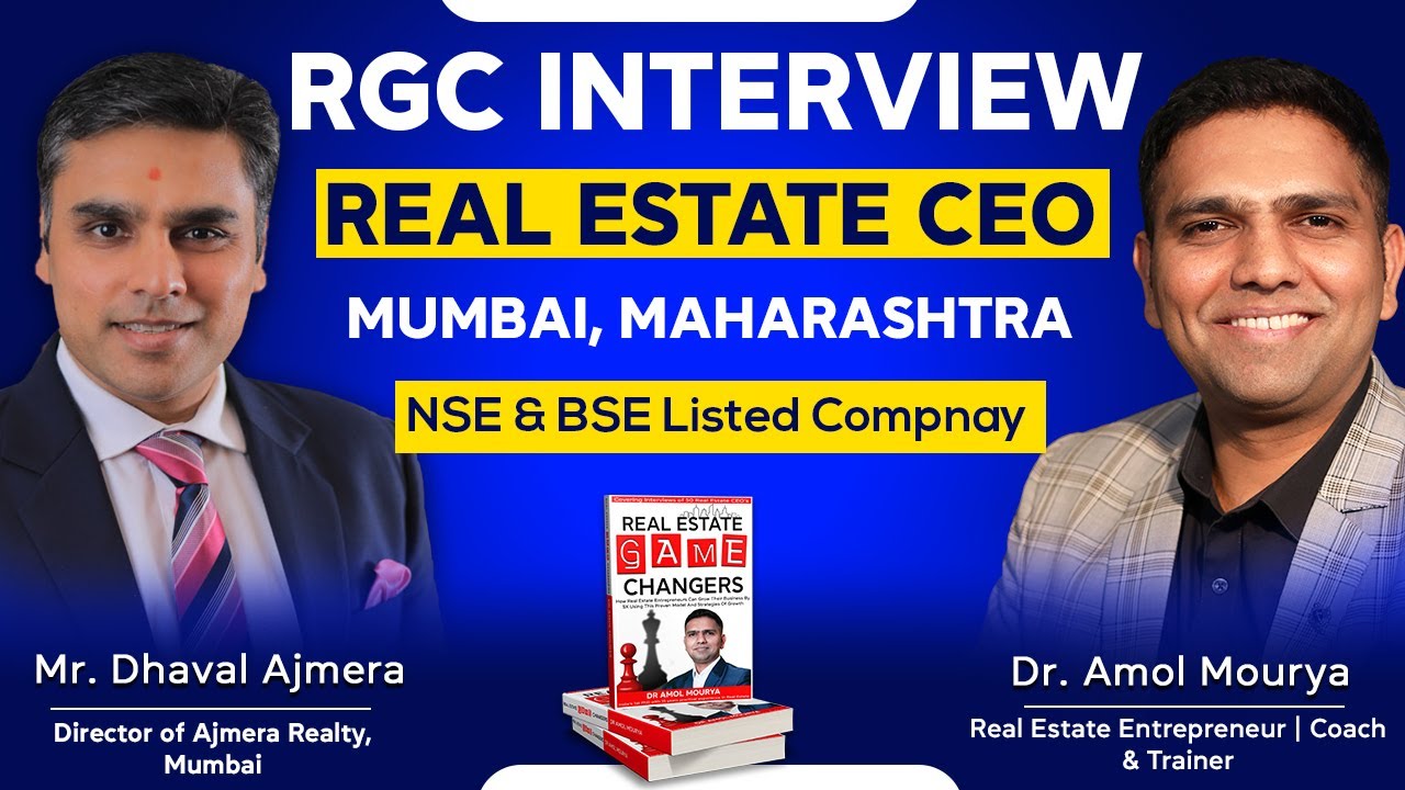 Best Real Estate Interview of Director, Ajmera Realty | Mr Dhaval Ajmera | RGC | Dr Amol Mourya