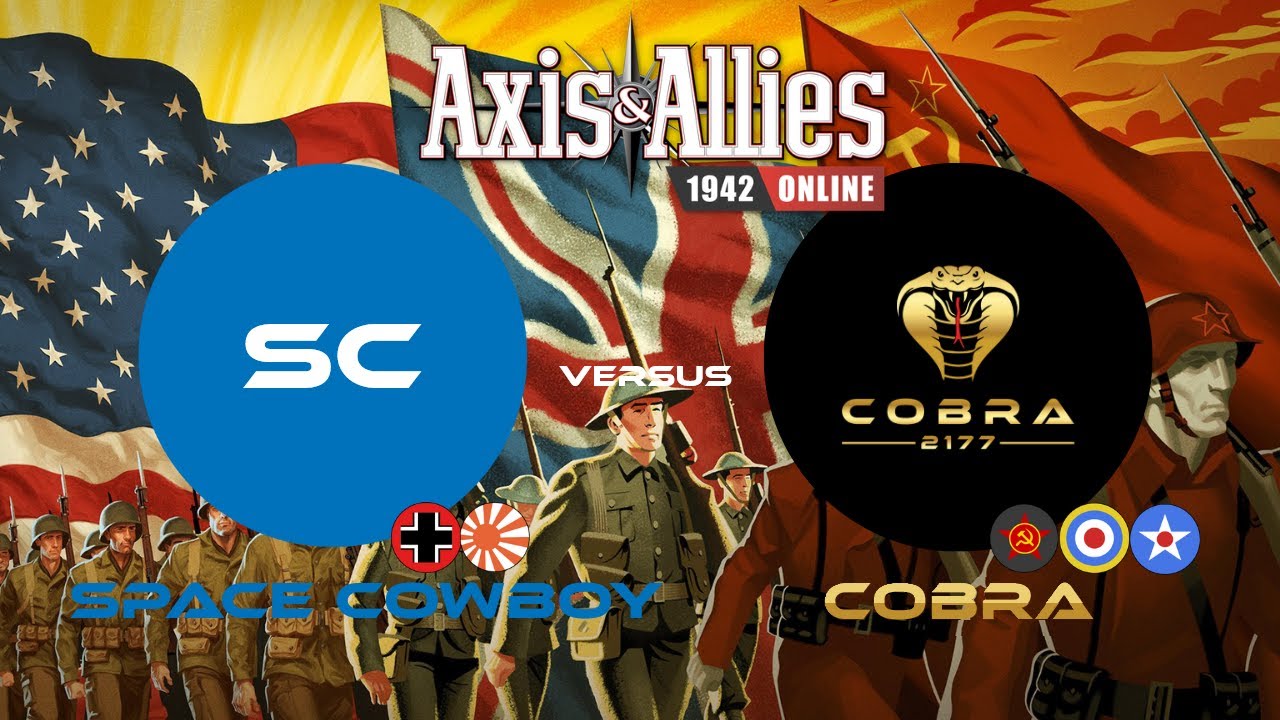 Axis and Allies 1942 Online: Cobra versus Space Cowboy #beamdog #axisandallies #gameplay
