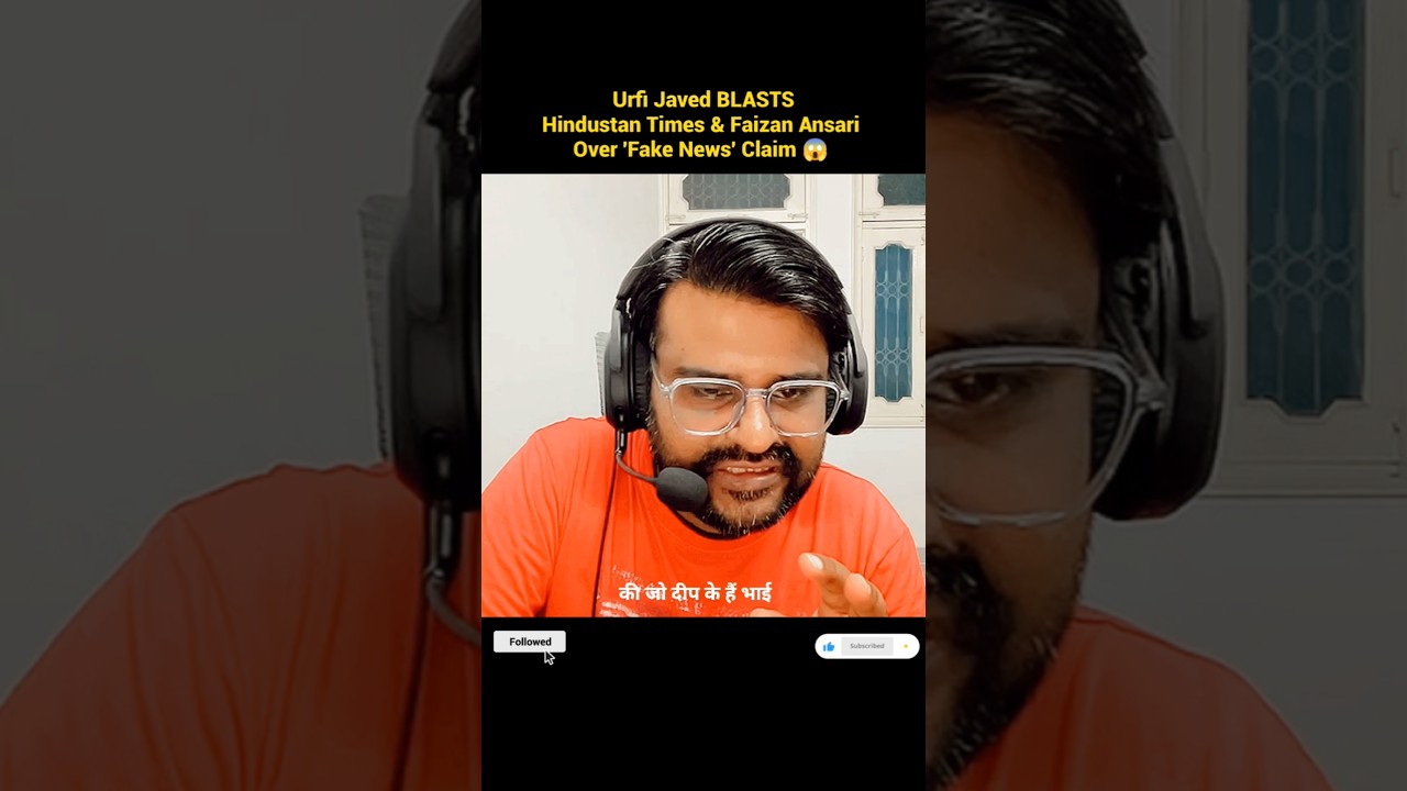 Urfi Javed BLASTS Hindustan Times & Faizan Ansari Over 'Fake News' Claim 😱 #bindaasbhartii #viral