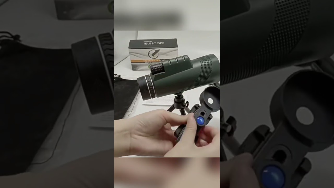 🔭 Telescopio Monocular HD con Soporte para Móvil