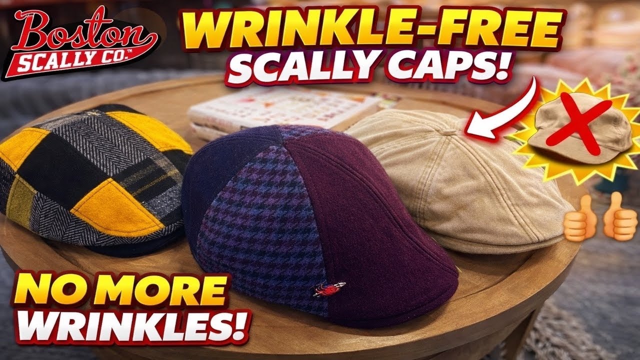 Wrinkle Free Boston Scally Caps using 