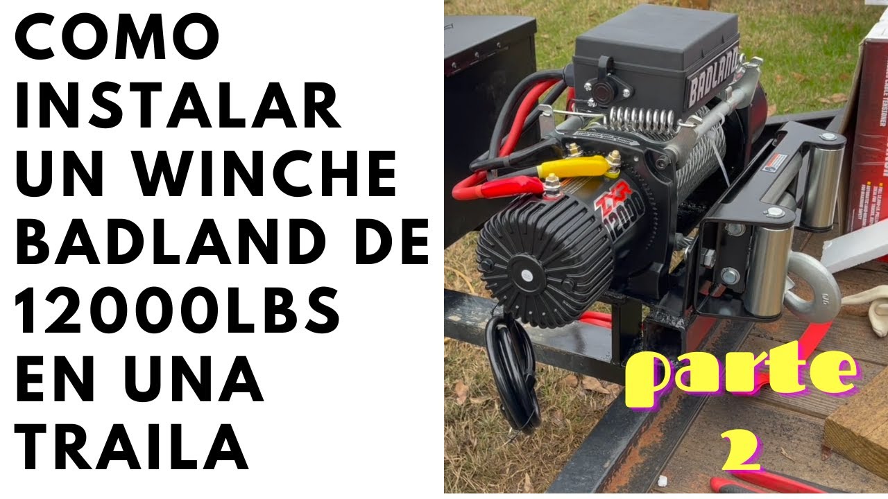 Como instalar un winche en una trailer PARTE 2