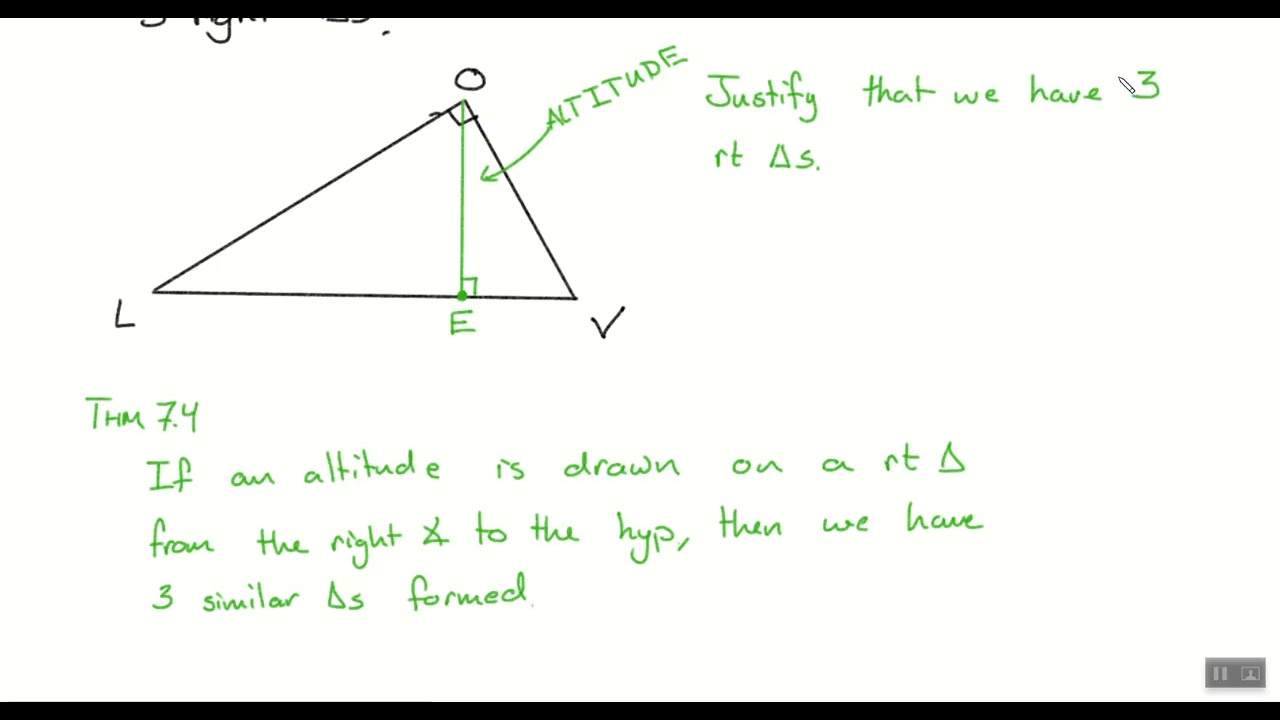 3rd Hour Geometry (2/20/26) - Lesson 7.4.1 - Intro to Geometric Means